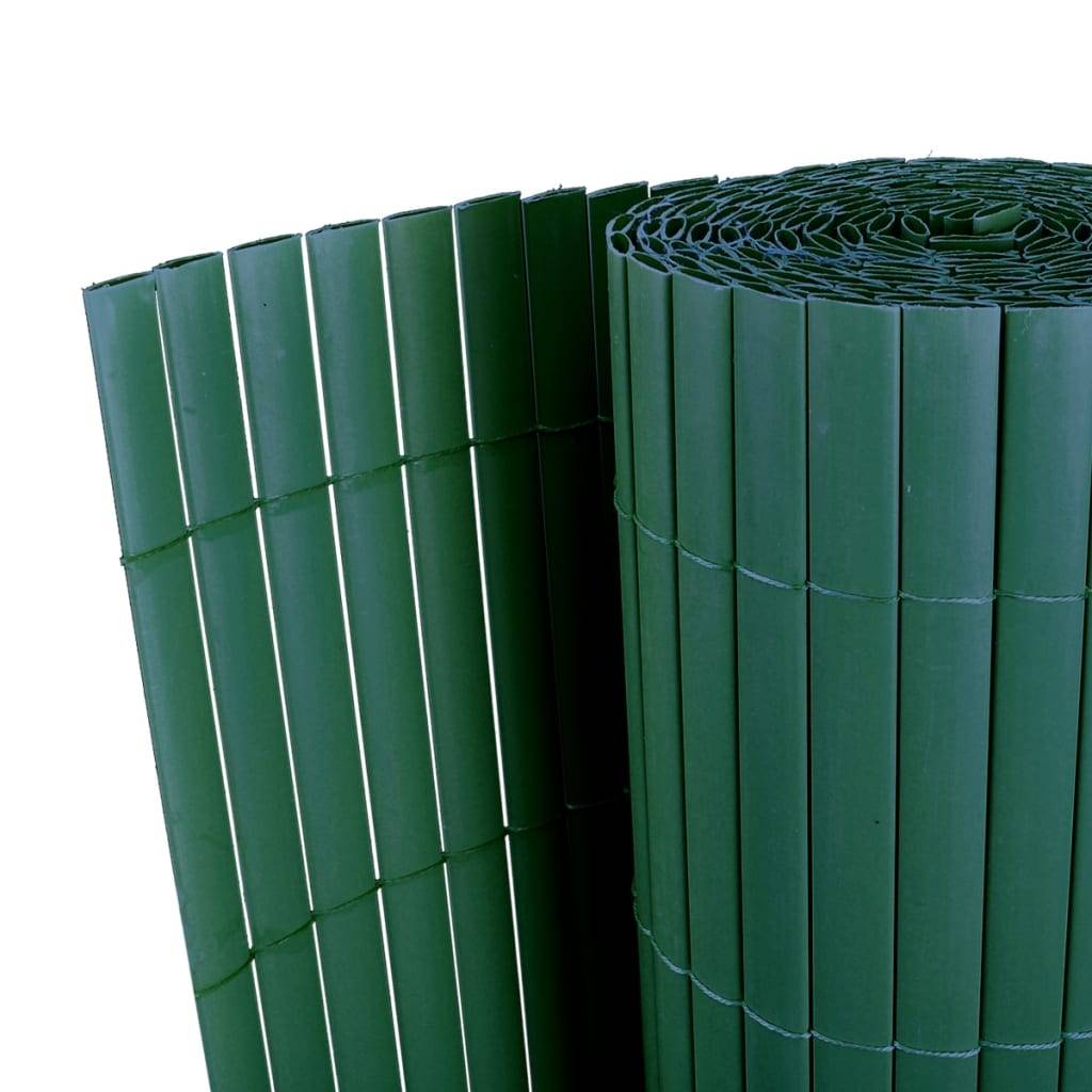Panneau Clôture Jardin PVC Brise-Vue Extérieur Durable Balcon Vert 90x300cm - ComfortXL Outdoor Living - Image 1