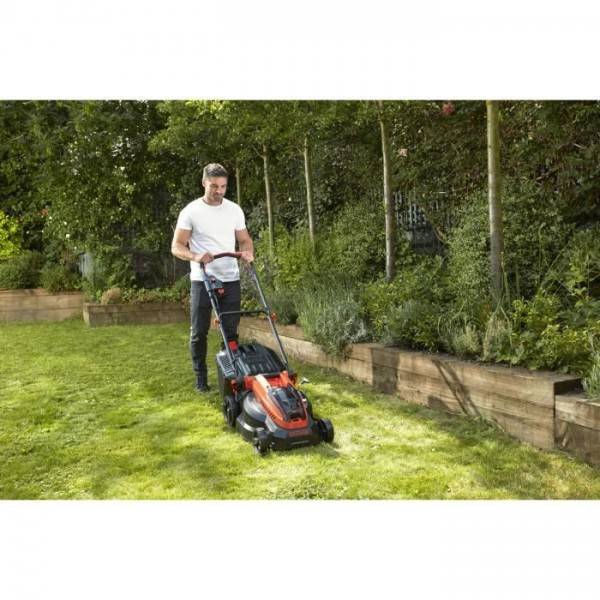 Tondeuse a Gazon BLACK+DECKER   a Gazon Electrique Sans Fil 38 cm 36V CLM3820L2-QW - 2 Batteries 36V 2 Ah - 6 Hauteurs Réglables - Image 2