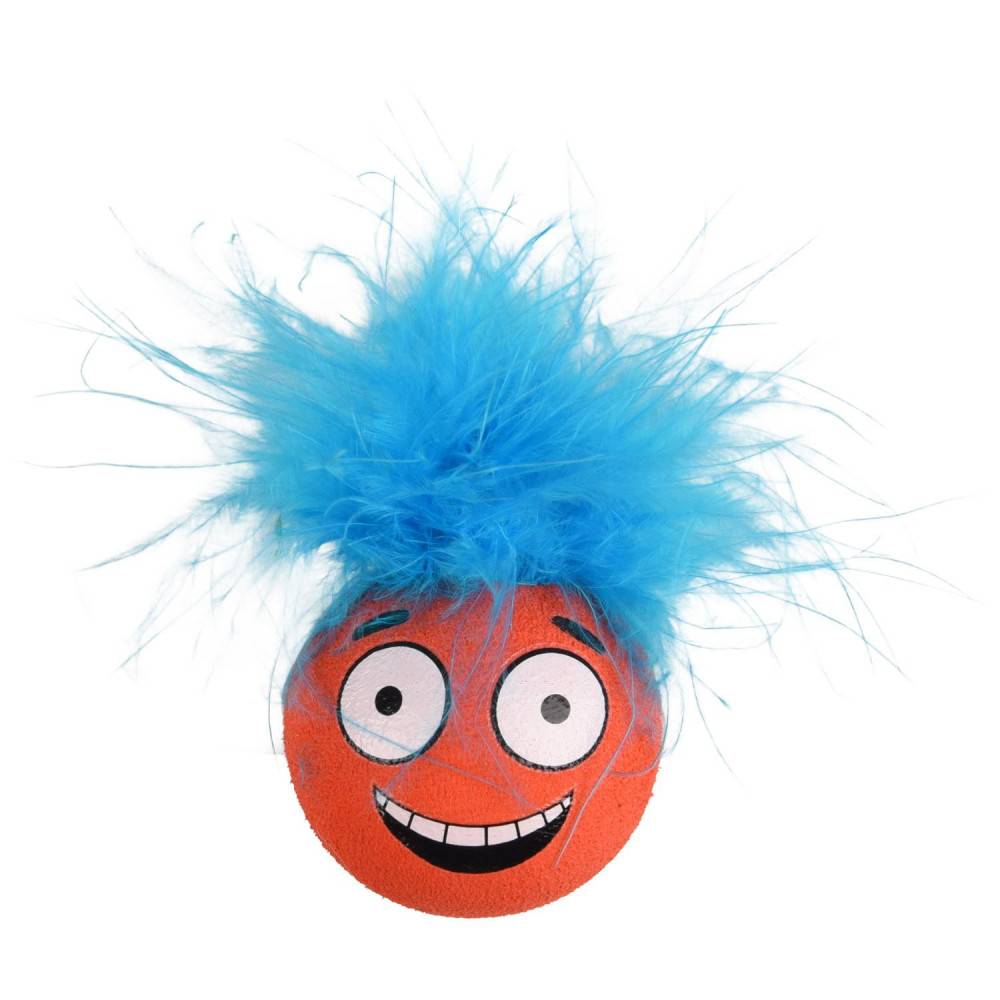 1 Balle Holly avec plume ø 4.2 cm couleur aléatoire jouet pour chat. - Image 3