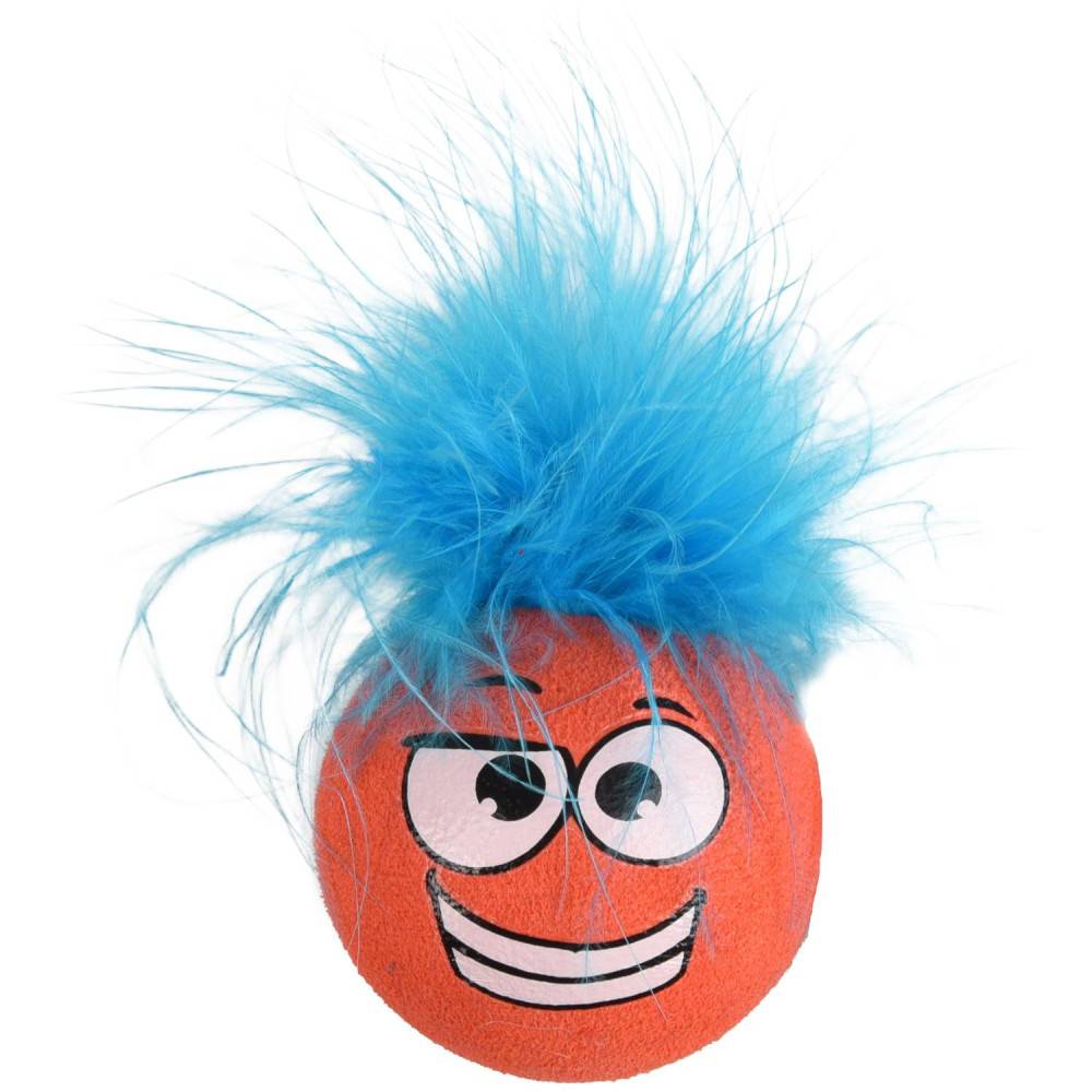 1 Balle Holly avec plume ø 4.2 cm couleur aléatoire jouet pour chat. - Image 4
