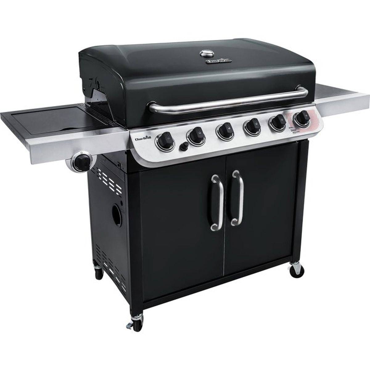 Char-broil - Barbecue gaz chariot Char-Broil Convective 640 B XL, 6 brûleurs, zone de saisie intégrée, thermomètre, noir - CHAR-BROIL - Image 1
