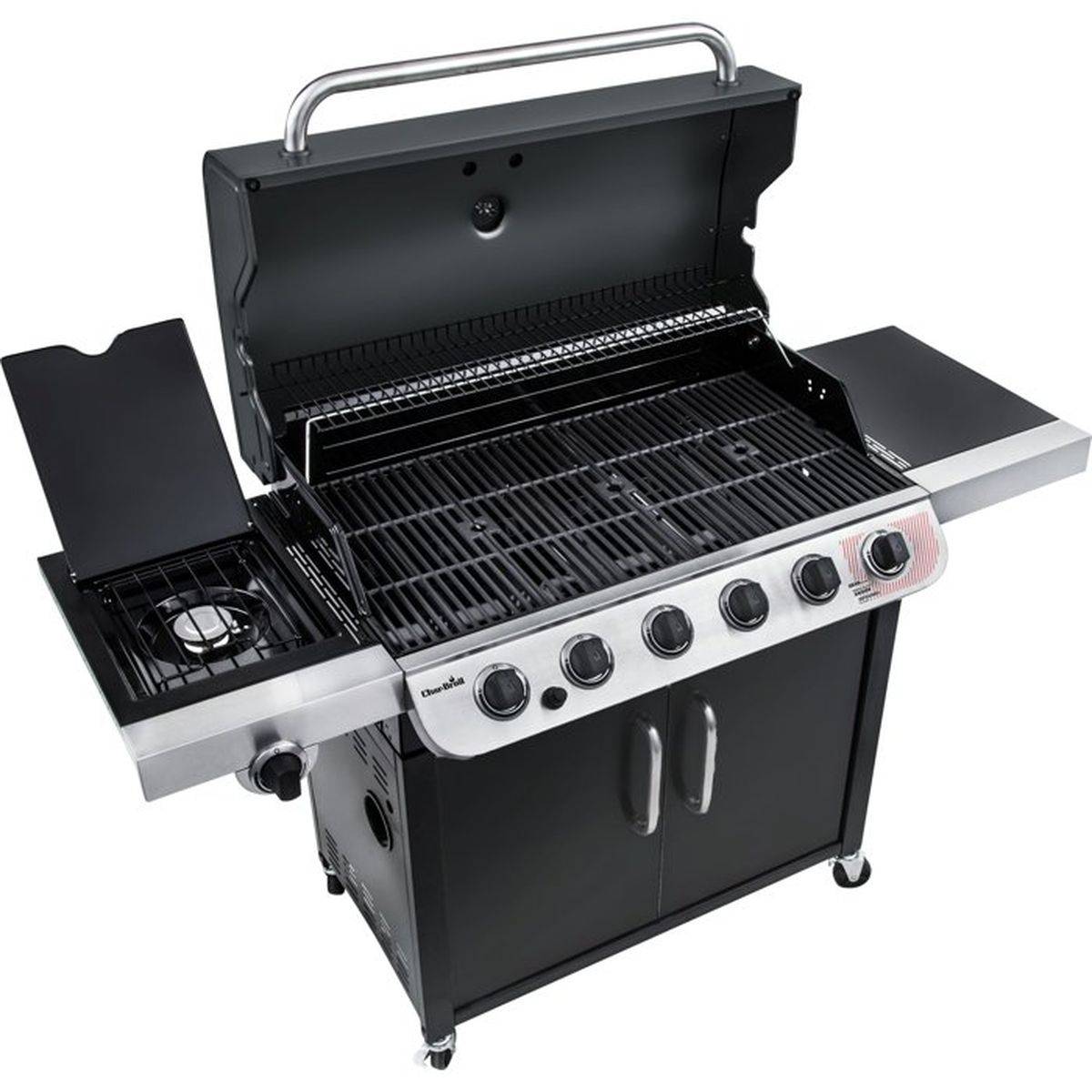 Char-broil - Barbecue gaz chariot Char-Broil Convective 640 B XL, 6 brûleurs, zone de saisie intégrée, thermomètre, noir - CHAR-BROIL - Image 6