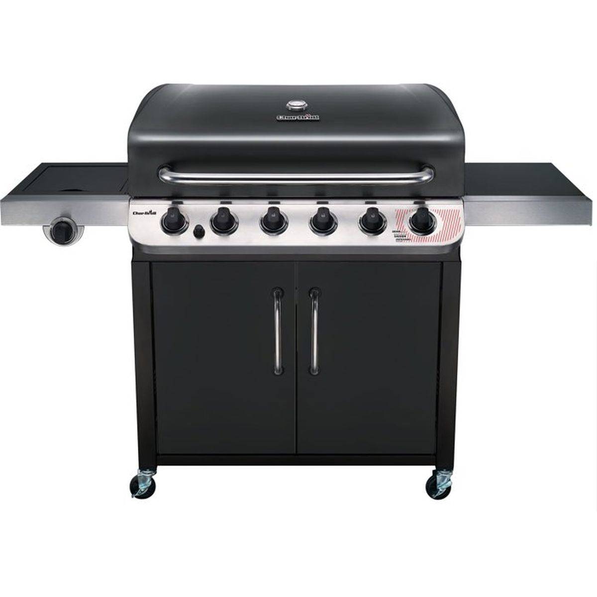 Char-broil - Barbecue gaz chariot Char-Broil Convective 640 B XL, 6 brûleurs, zone de saisie intégrée, thermomètre, noir - CHAR-BROIL - Image 2