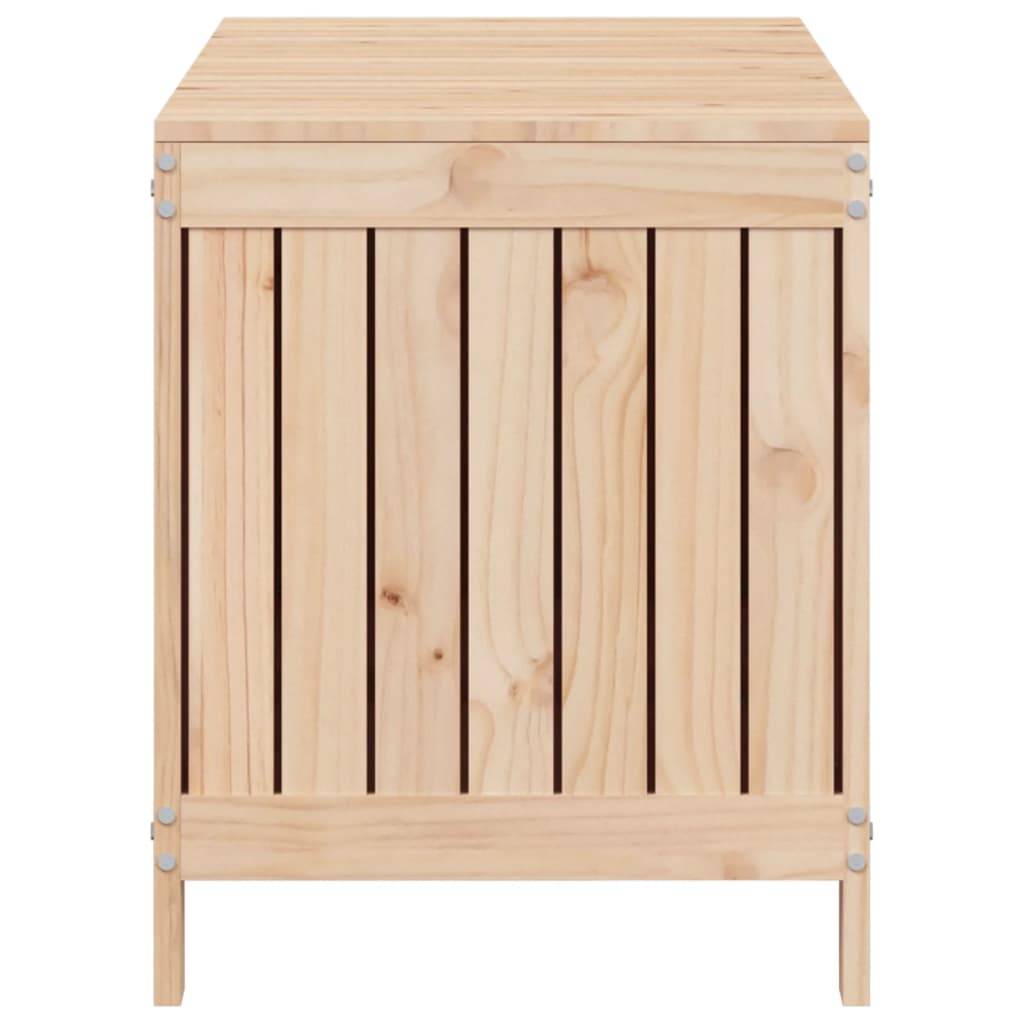 Coffre de jardin bois de pin naturel 115 x 49 x 60 cm - PANGIVO - Image 7
