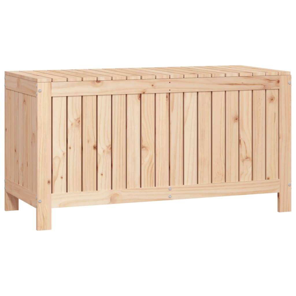 Coffre de jardin bois de pin naturel 115 x 49 x 60 cm - PANGIVO - Image 5