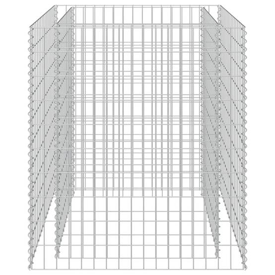 Jardinière | Lit surélevé à gabion Acier galvanisé 90x90x100 cm - Image 1