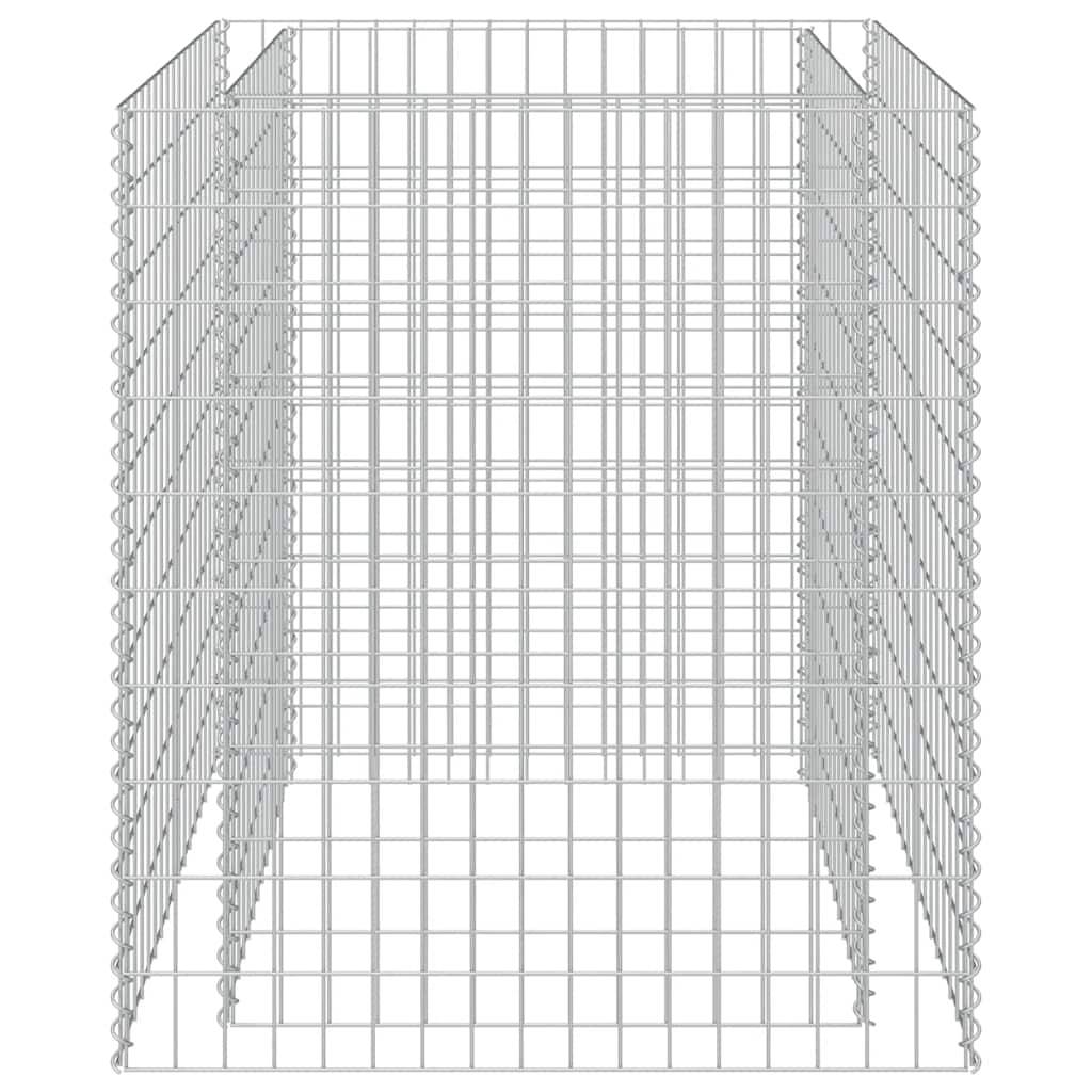 Jardinière | Lit surélevé à gabion Acier galvanisé 90x90x100 cm - Image 1