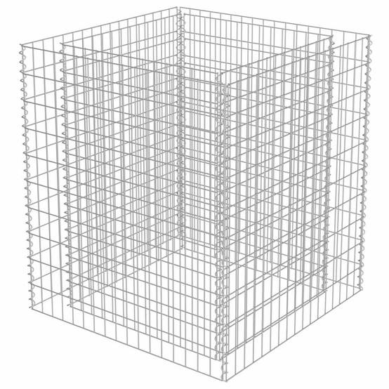 Jardinière | Lit surélevé à gabion Acier galvanisé 90x90x100 cm - Image 3