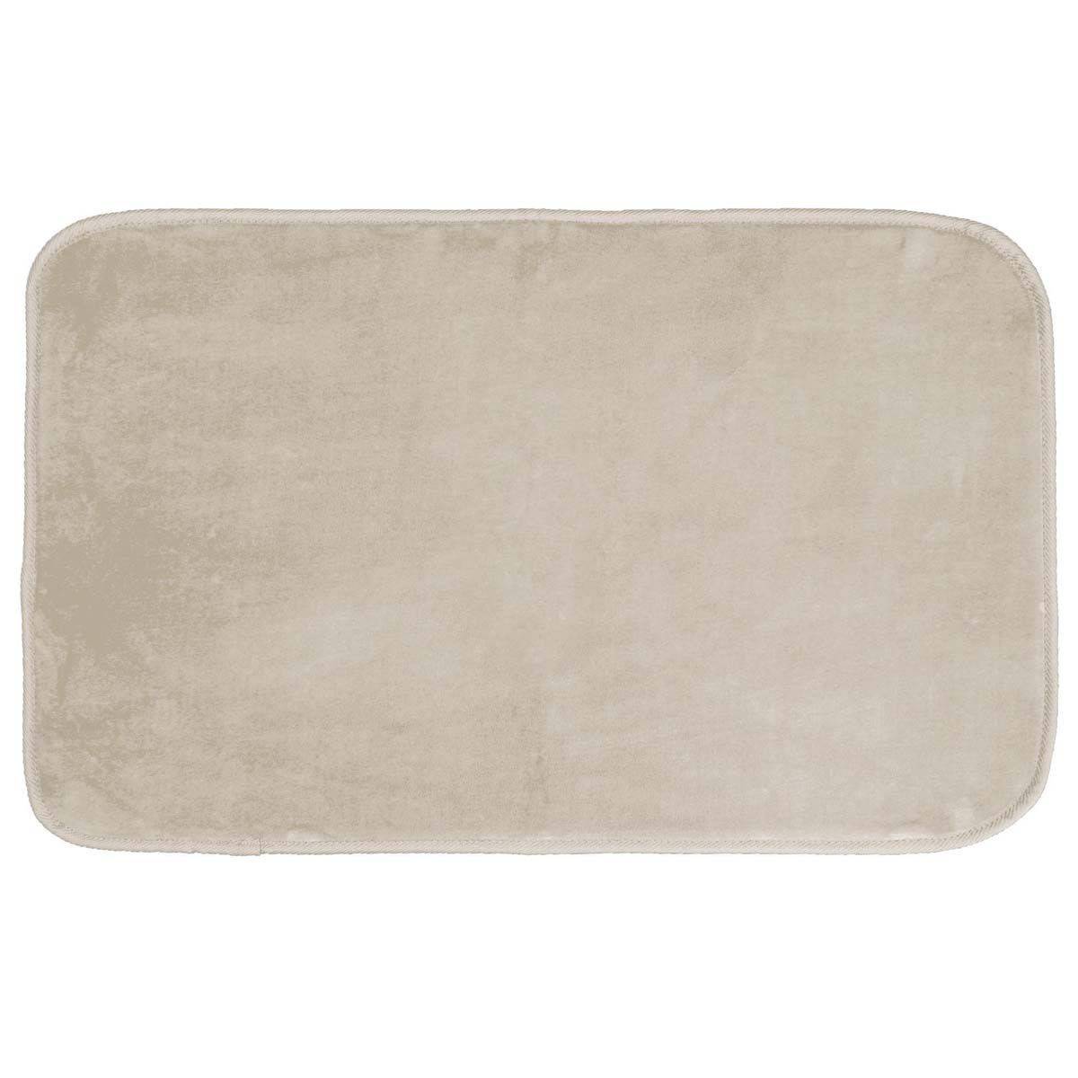 Tapis de Bain Microfibre "Vitamine II" 45x75cm Taupe - Image 2