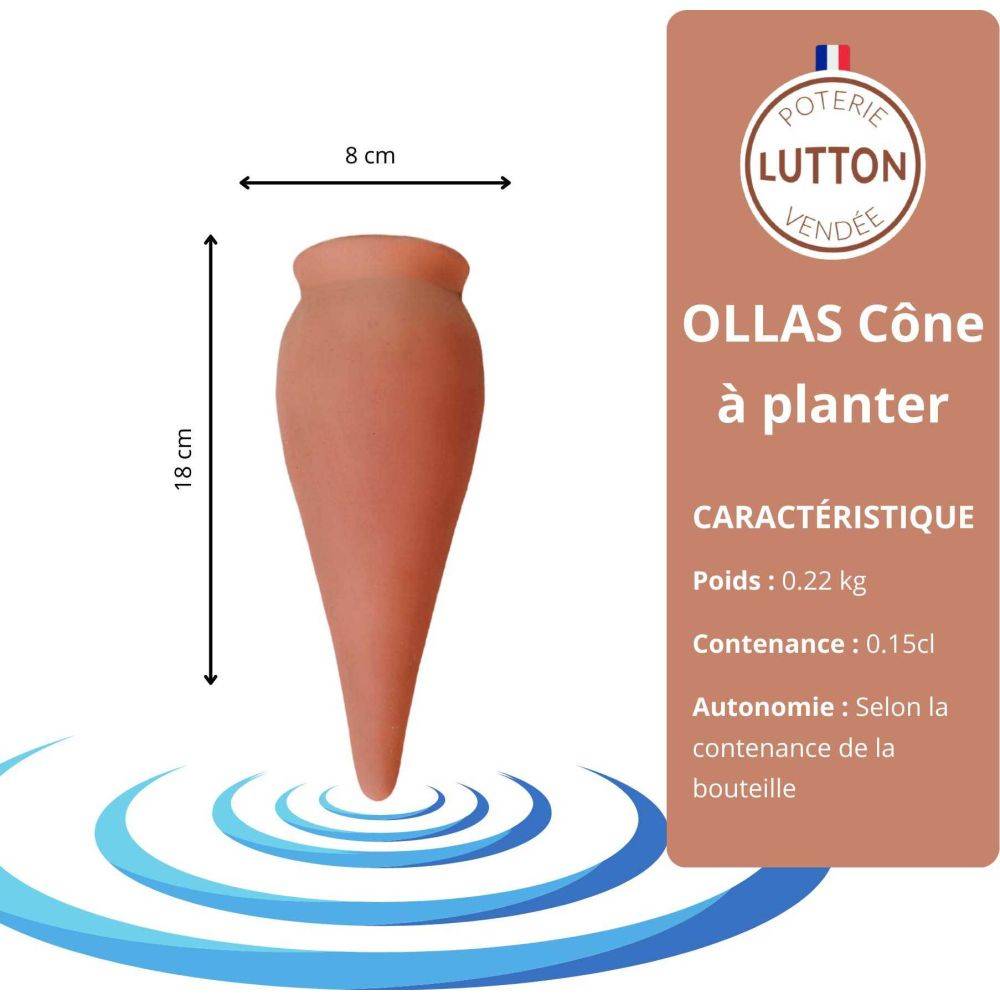 Ollas Lutton - Ollas à planter en argile Cône - Image 3