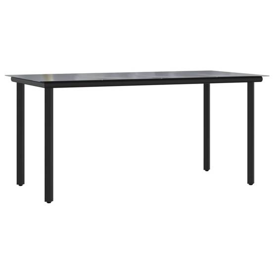Vidaxl - Ensemble à manger de jardin 5 pcs-Salons de jardin Noir Rotin PVC 429645 - Image 7