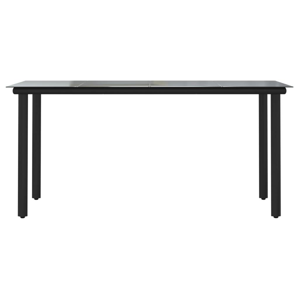 Vidaxl - Ensemble à manger de jardin 5 pcs-Salons de jardin Noir Rotin PVC 429645 - Image 8