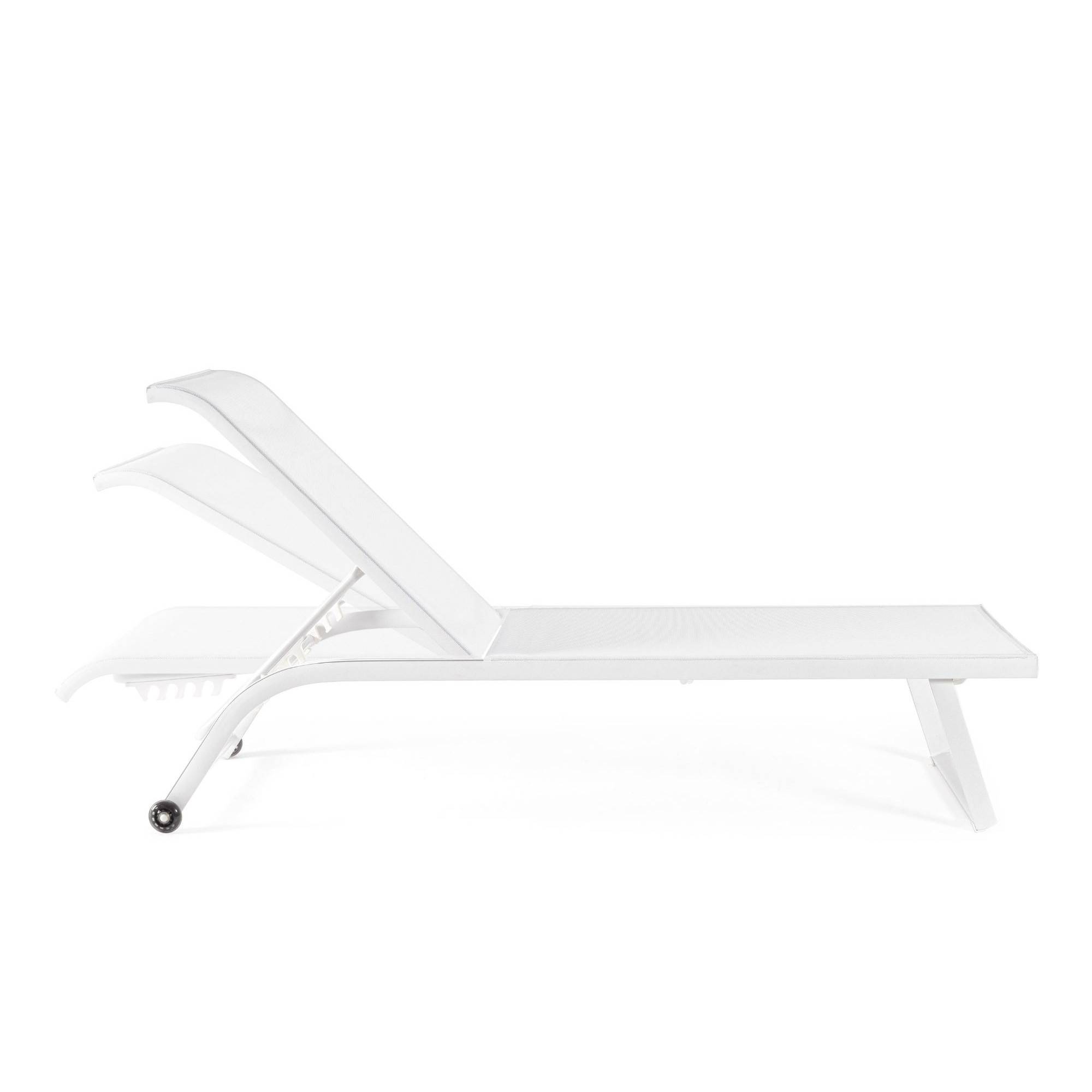 Autre - Bains de soleil inclinables en aluminium et tissu (lot de 2) - CABOURG - Image 3