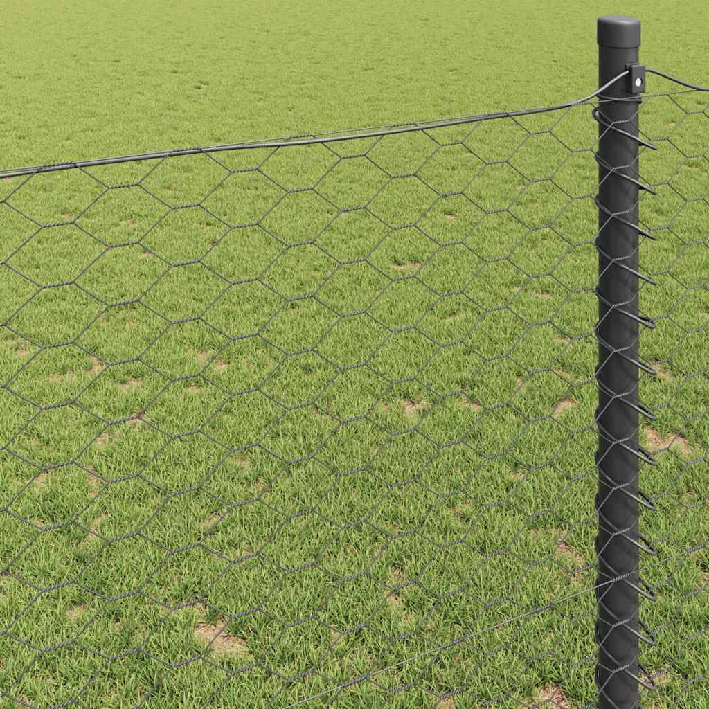 Clôture hexagonale PVC Gris 0,4 x 25 m, Poids :2.5kg - PANGIVO - Image 4
