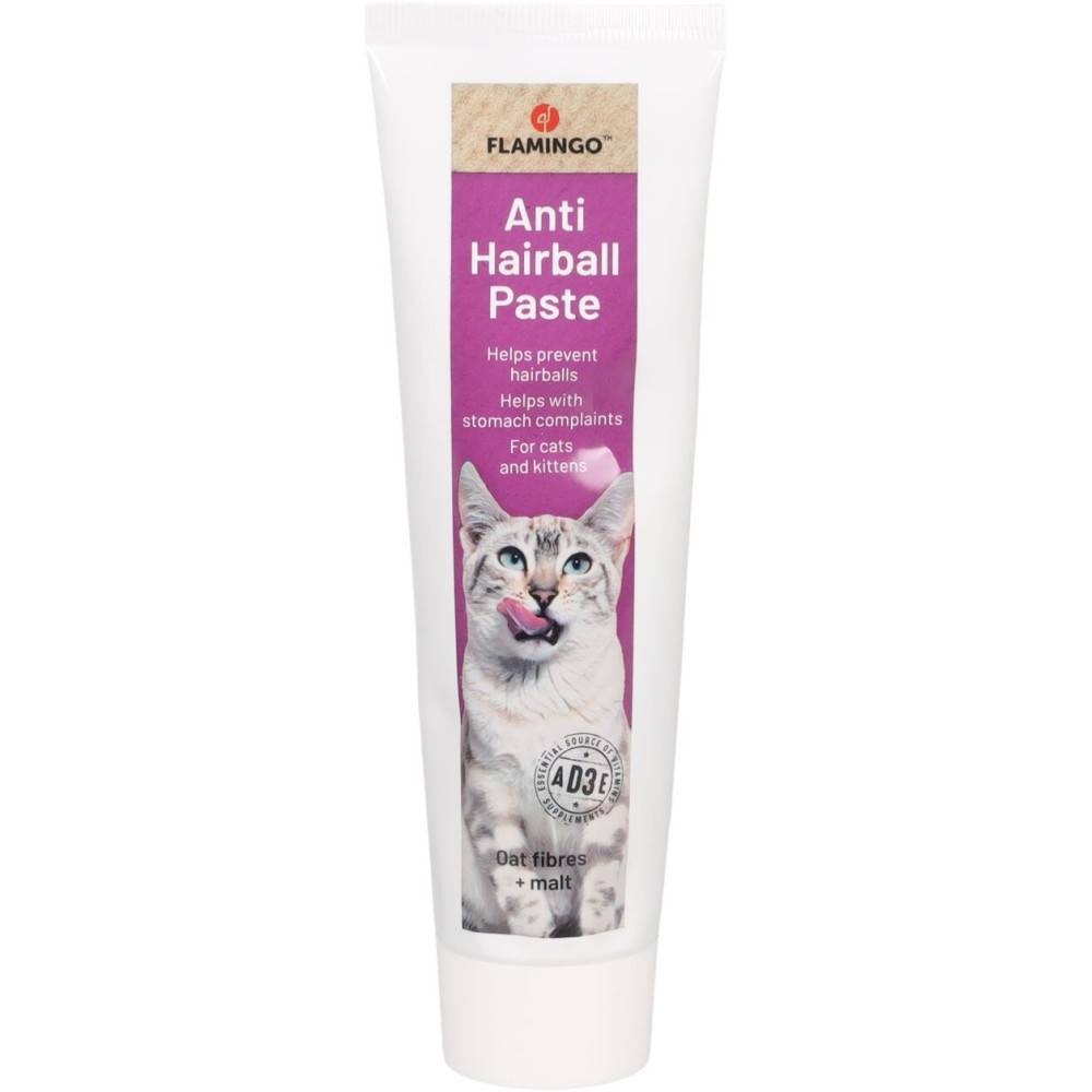 Flamingo - Pâte anti boule de poils, tube de 100 g, pour chats - Image 2