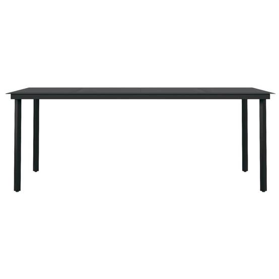Grand Ensemble Repas 6P 200cm Rotin Creux PVC Acier Noir – ComfortXL Outdoor Living - Image 6
