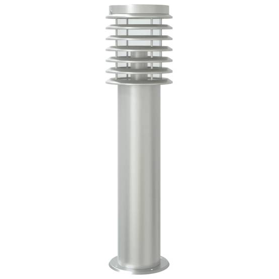 Lampadaire de jardin - Lampadaire d'extérieur avec capteur argenté acier inoxydable-JU1051 - Image 6