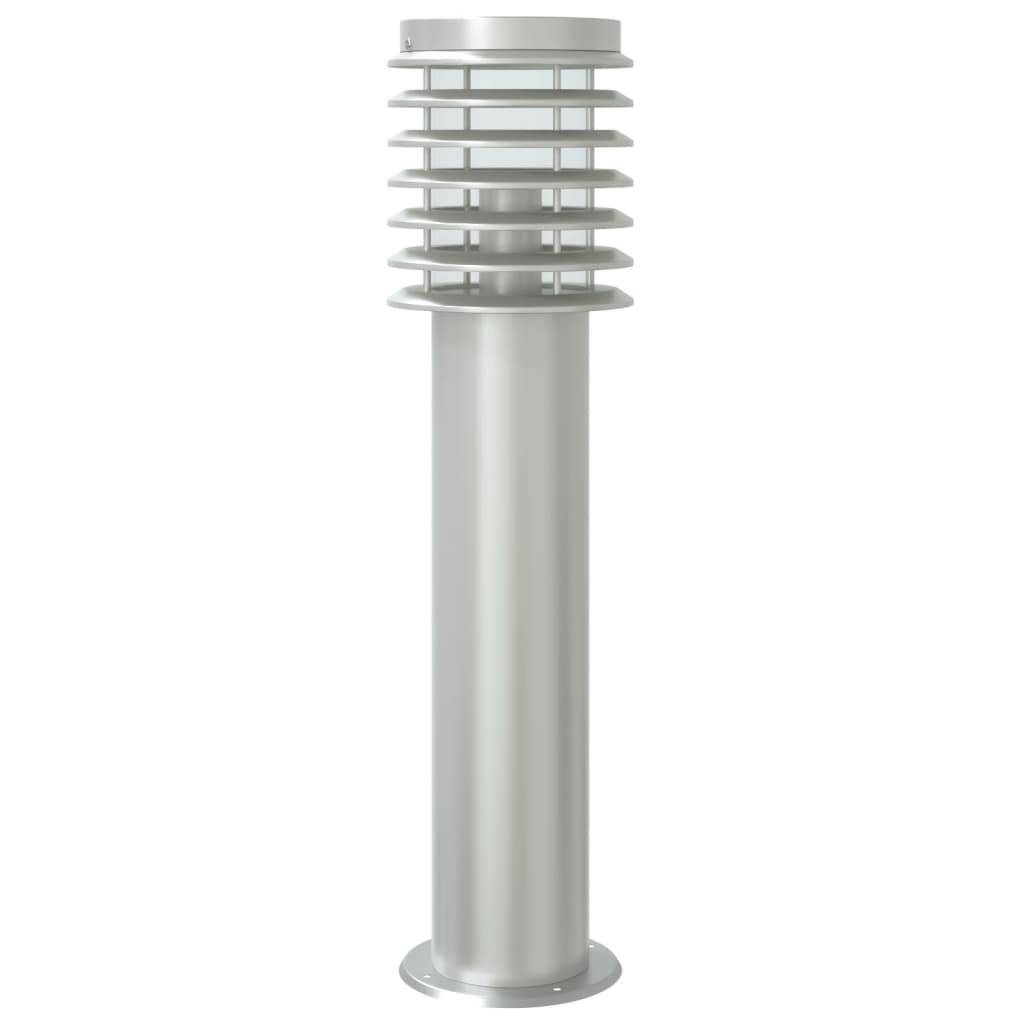 Lampadaire de jardin - Lampadaire d'extérieur avec capteur argenté acier inoxydable-JU1051 - Image 6