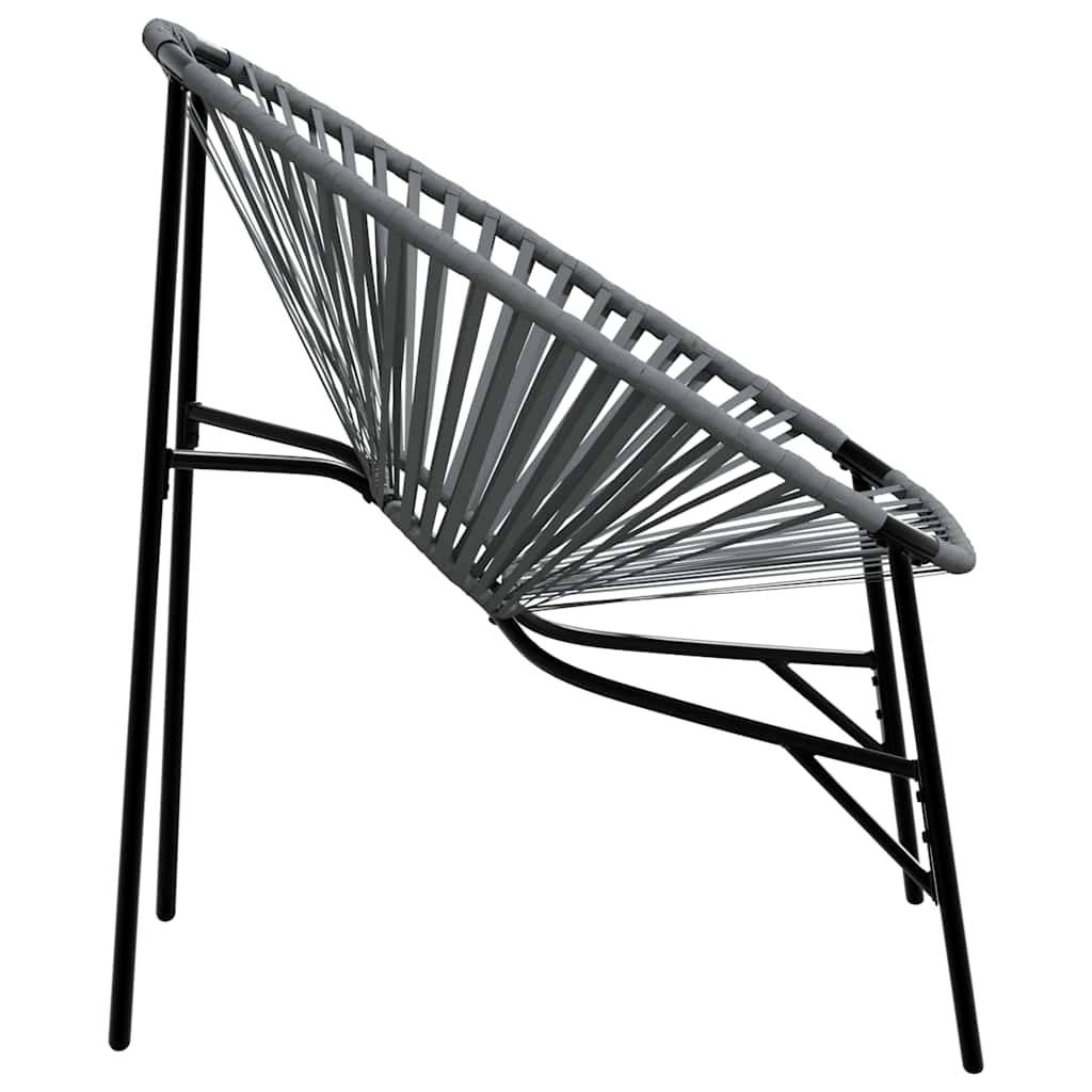 Vidaxl - Lot de 3 Chaise de jardin noir et gris clair résine tressée vidaXL 4009294 - Image 8