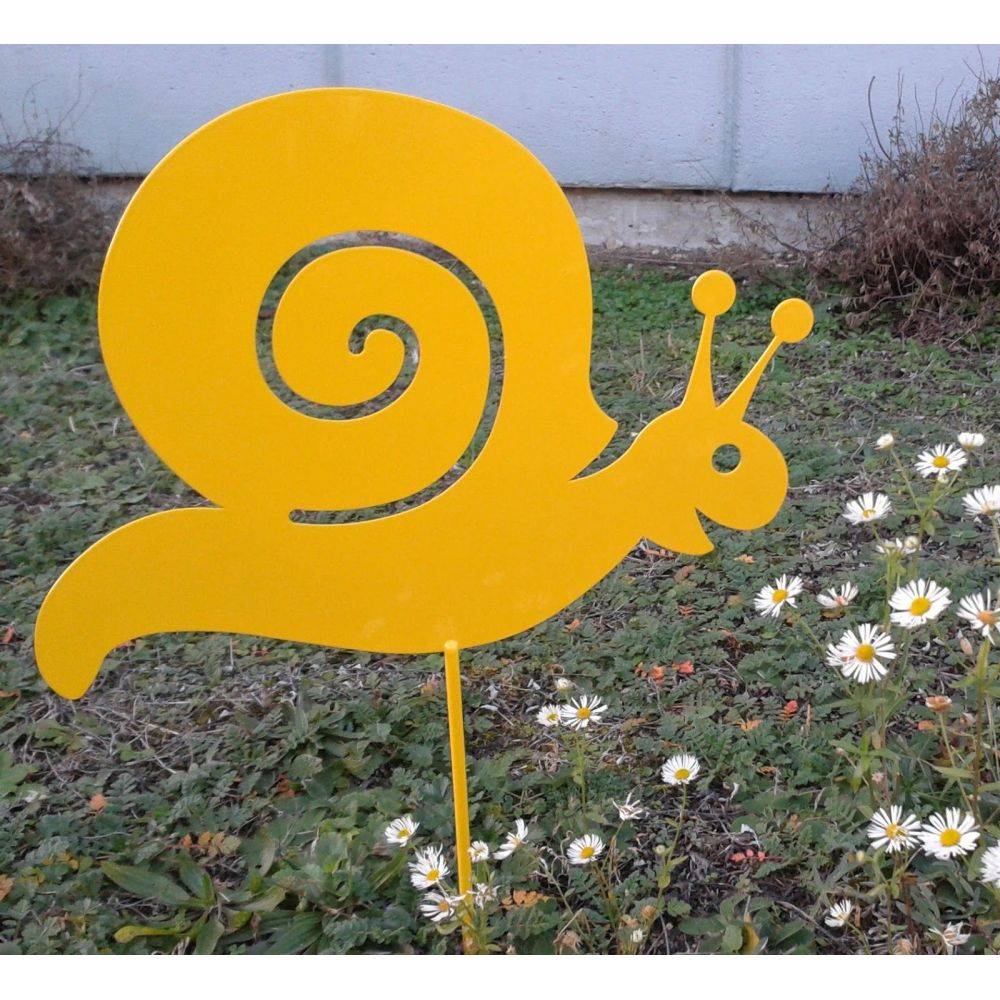 Beaujardin - Escargot en acier colé sur pic - Image 2