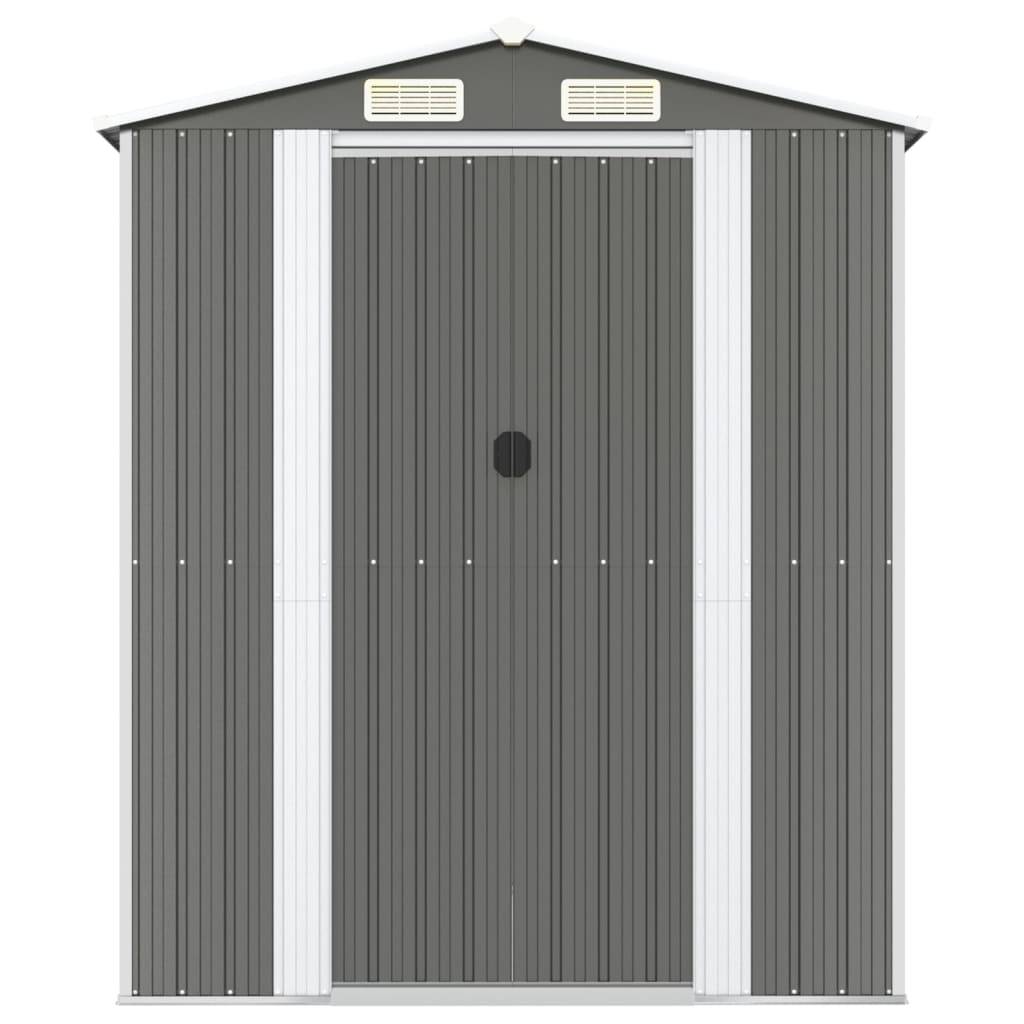 Vidaxl - Abri de jardin Gris clair 192x855x223 cm Métal galvanisé vidaXL 3147446 - Image 8