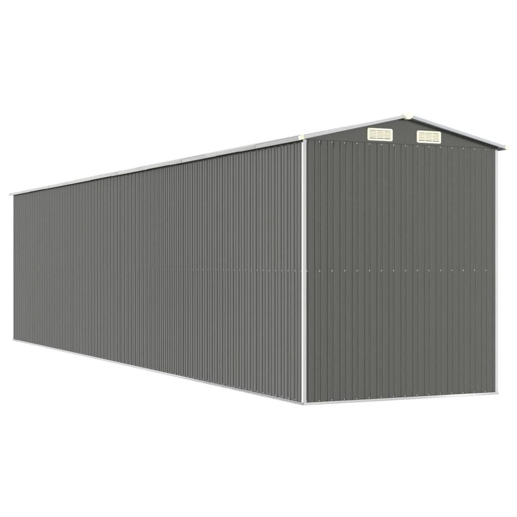 Vidaxl - Abri de jardin Gris clair 192x855x223 cm Métal galvanisé vidaXL 3147446 - Image 7