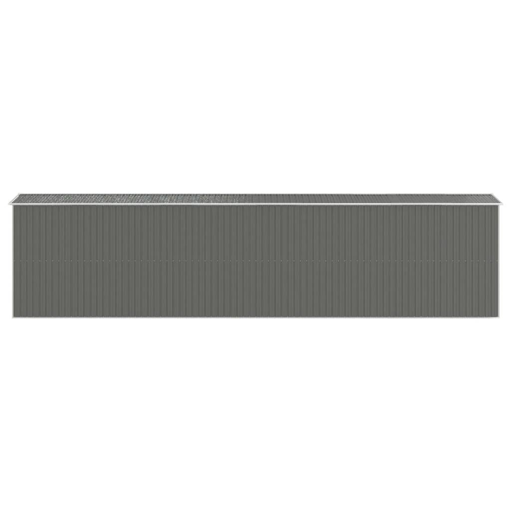 Vidaxl - Abri de jardin Gris clair 192x855x223 cm Métal galvanisé vidaXL 3147446 - Image 6