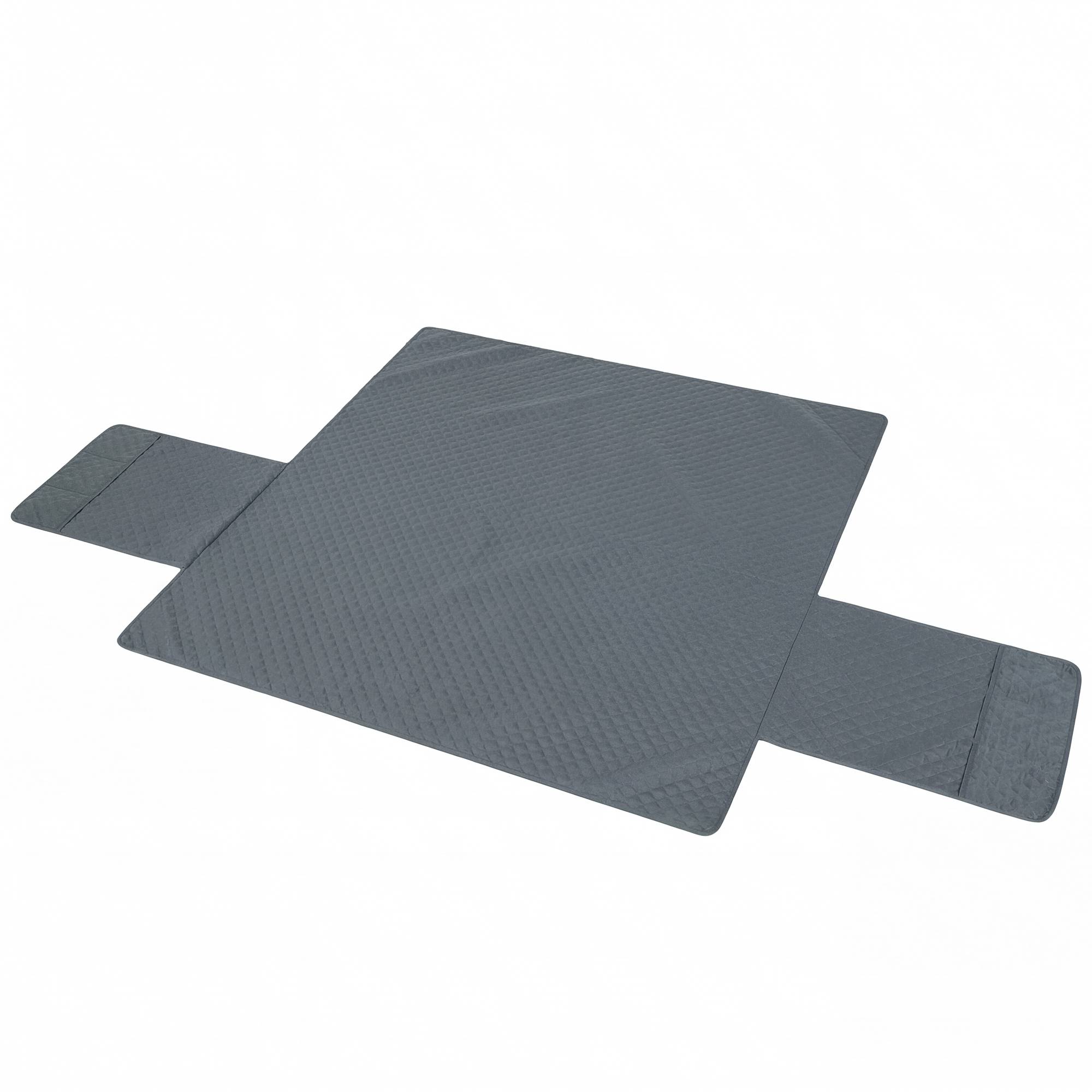 Sans Marque - Housse de Canapé Protecteur de Meubles 3 Places Imperméable Anti-glisse avec Poches de Rangement Gris - Image 2