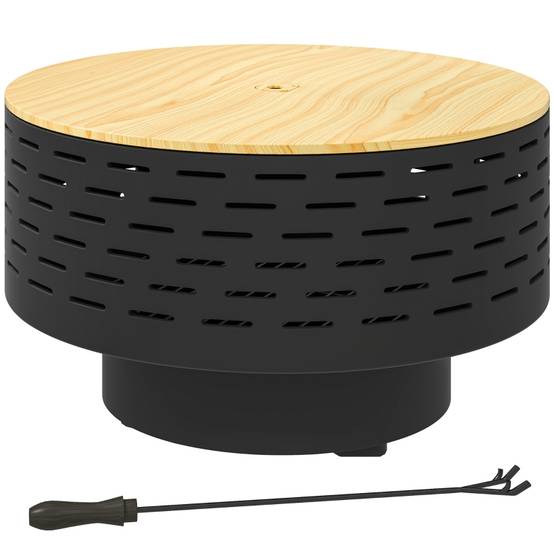ComfortXL - Braséro Barbecue 3en1 Acier Jardin Table Grill Grille Ø60cm Gris - ComfortXL Outdoor Living - Image 1