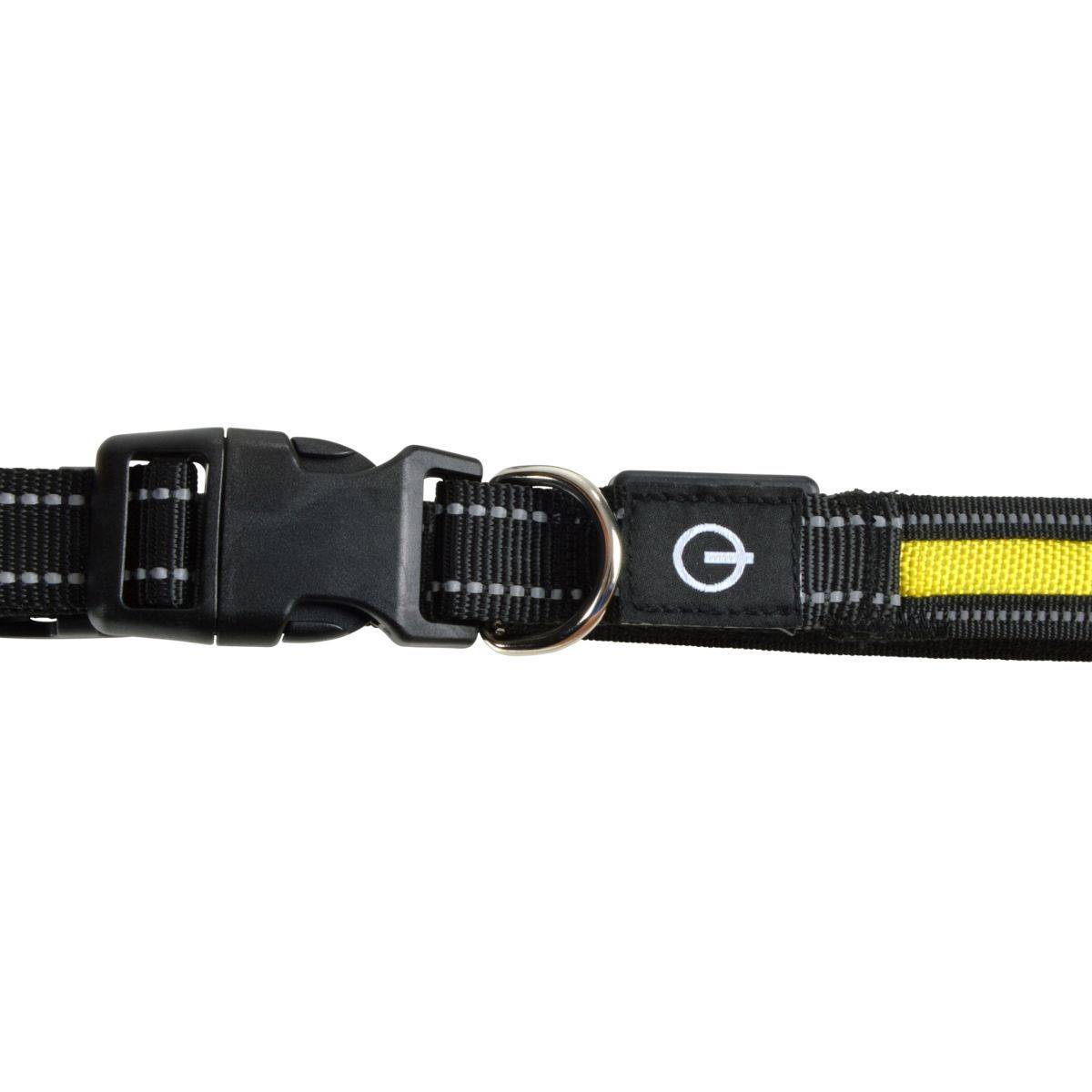 Love Story - Collier Lumineux Pour Chien "LED" 70cm Jaune - Image 3