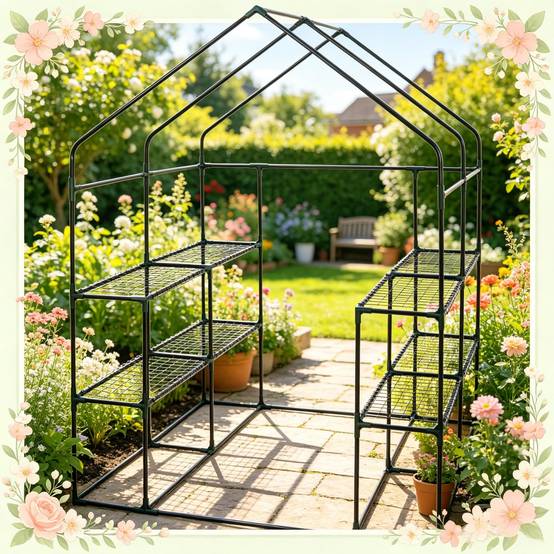 Serre de jardin acier et PE pour extérieur protection plantes 143x143x195cm vert - ComfortXL Outdoor Living - Image 2