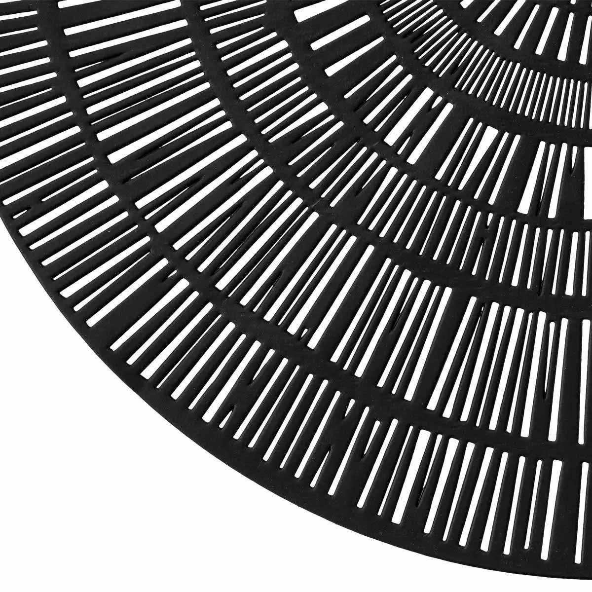 Set de Table Rond Déco "Rayon" 38cm Noir - Image 3