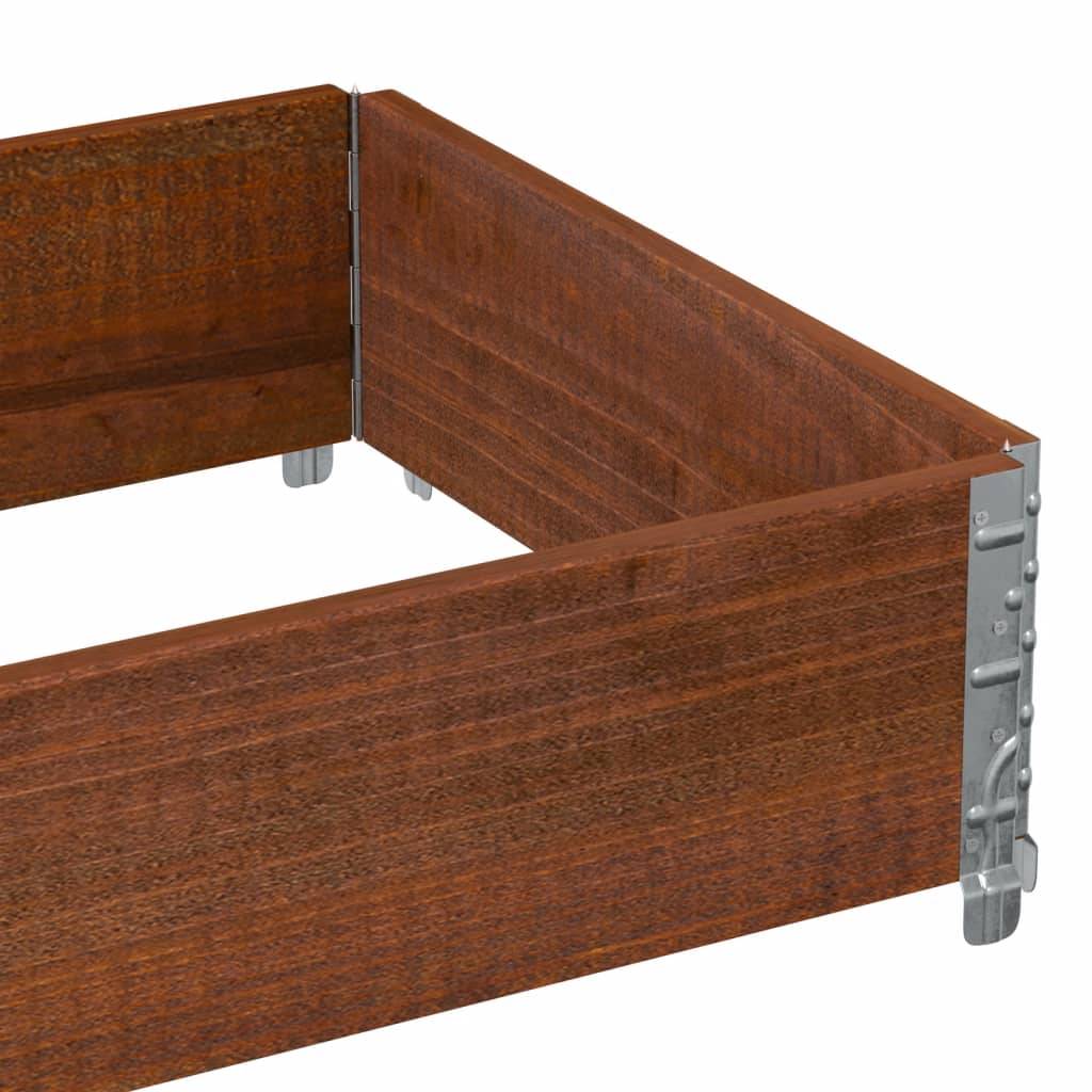 Jardinière bois de pin marron 80 x 60 x 21.5 cm - PANGIVO - Image 7