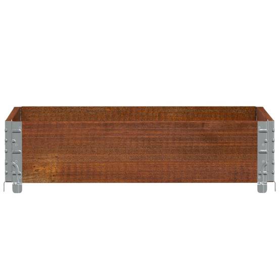 Jardinière bois de pin marron 80 x 60 x 21.5 cm - PANGIVO - Image 3