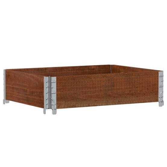 Jardinière bois de pin marron 80 x 60 x 21.5 cm - PANGIVO - Image 5