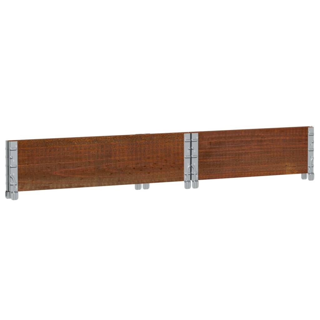 Jardinière bois de pin marron 80 x 60 x 21.5 cm - PANGIVO - Image 6