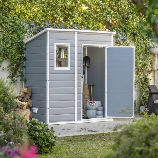 Abri Jardin Résine "premium 64sp" - 2m² - 183 X 113 X 201 Cm - Monopente -habitat Et Jardin - Image 9