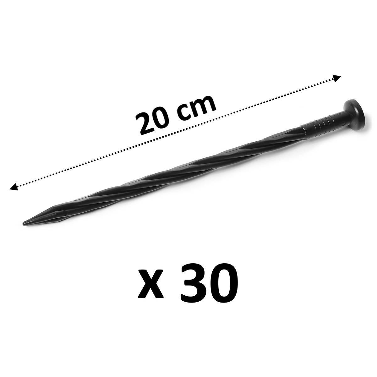 Gt Market - Bordure de jardin flexible noire - 4 cm x 10 mètres avec 30 piquets d'ancrage - GT MARKET - Image 4