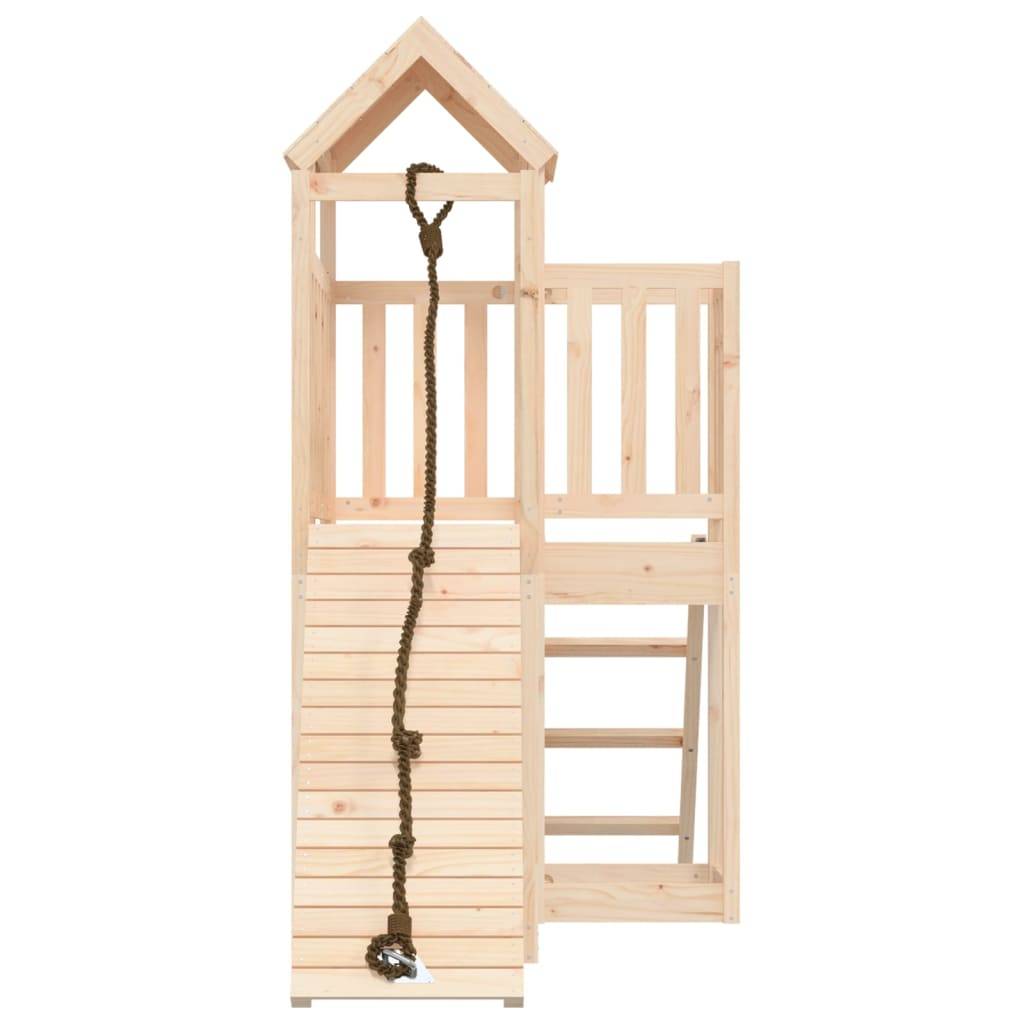 Helloshop26 - Maisonnette de jeu avec mur d'escalade 229 x 107 x 214 cm bois massif de pin - Image 3