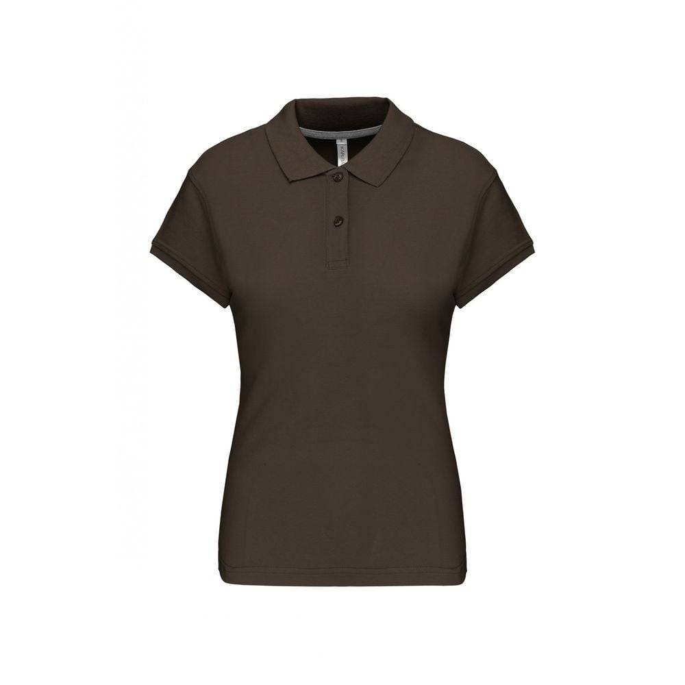 Polo de travail femme Kariban 100% coton Kaki Foncé 3XL - Image 1