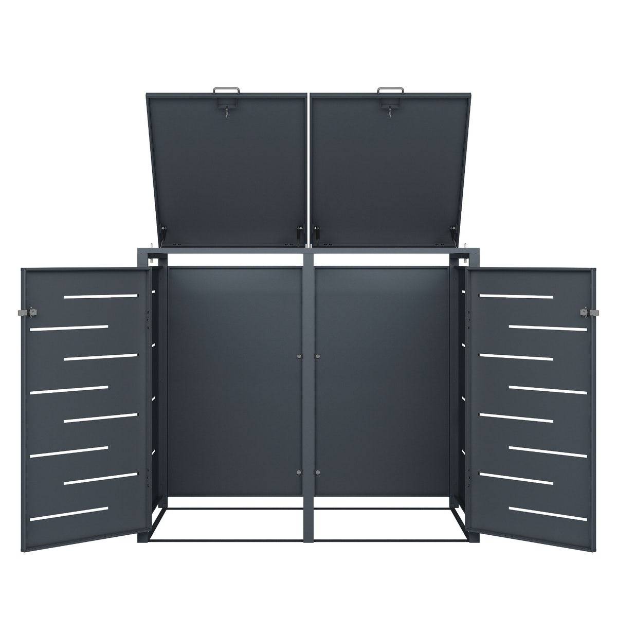 Abri cache poubelle double 2x240L - Image 9