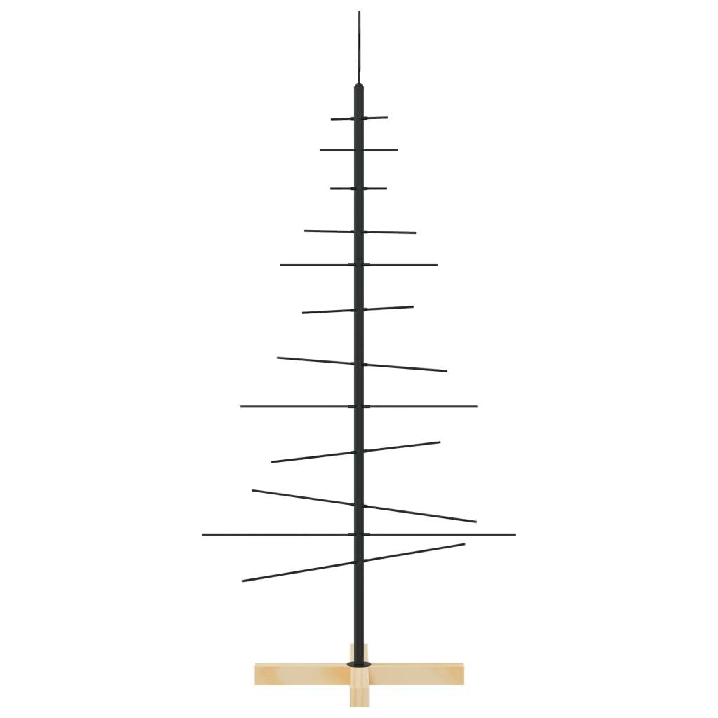 Maison Chic - Sapin de Noël | Arbre de Noël en métal avec base en bois noir 120 cm Maison Chic - Image 4