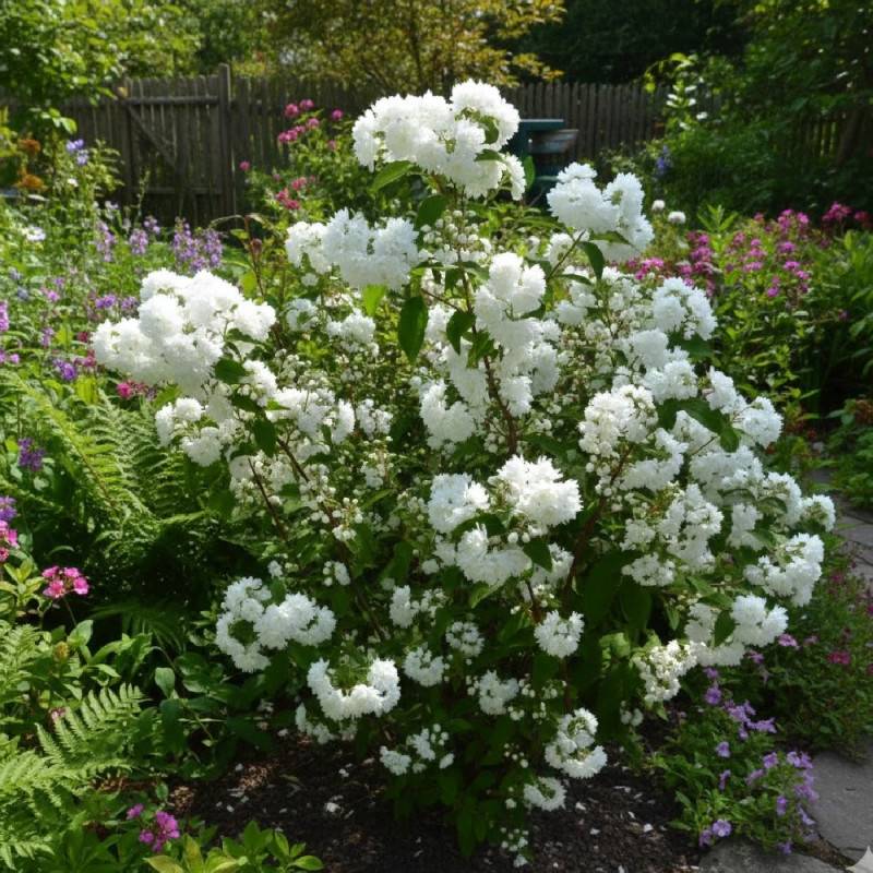 Deutzie magnifica, Deutzia à fleurs Blanche - feuillage Caduc - Pot de 7,5L - 40/60 cm-  hauteur à maturité De 1,50 m à 2,00 m - Image 3