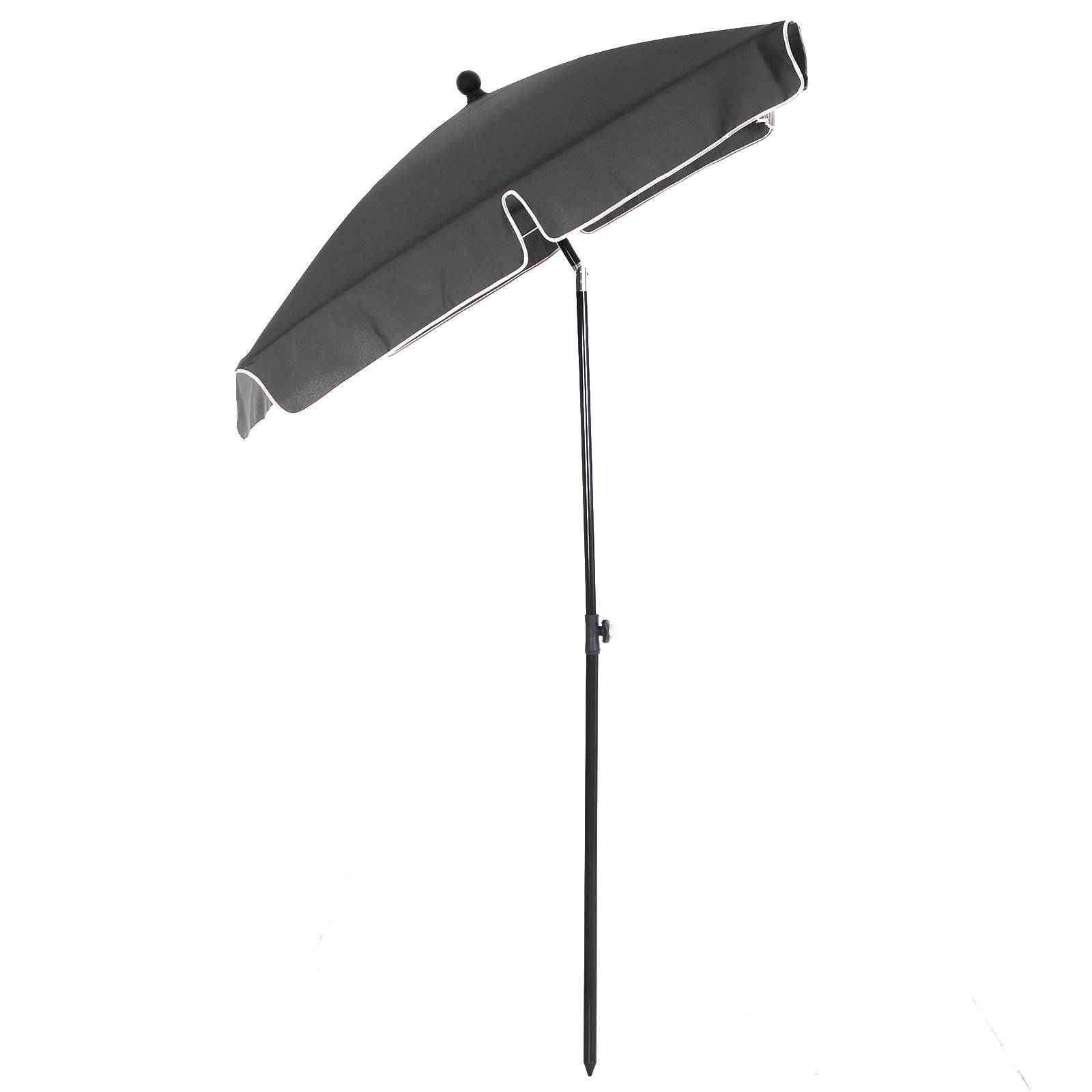 ComfortXL - Parasol rectangulaire aluminium pour terrasse inclinable 198x130 cm Gris - ComfortXL Outdoor Living - Image 10