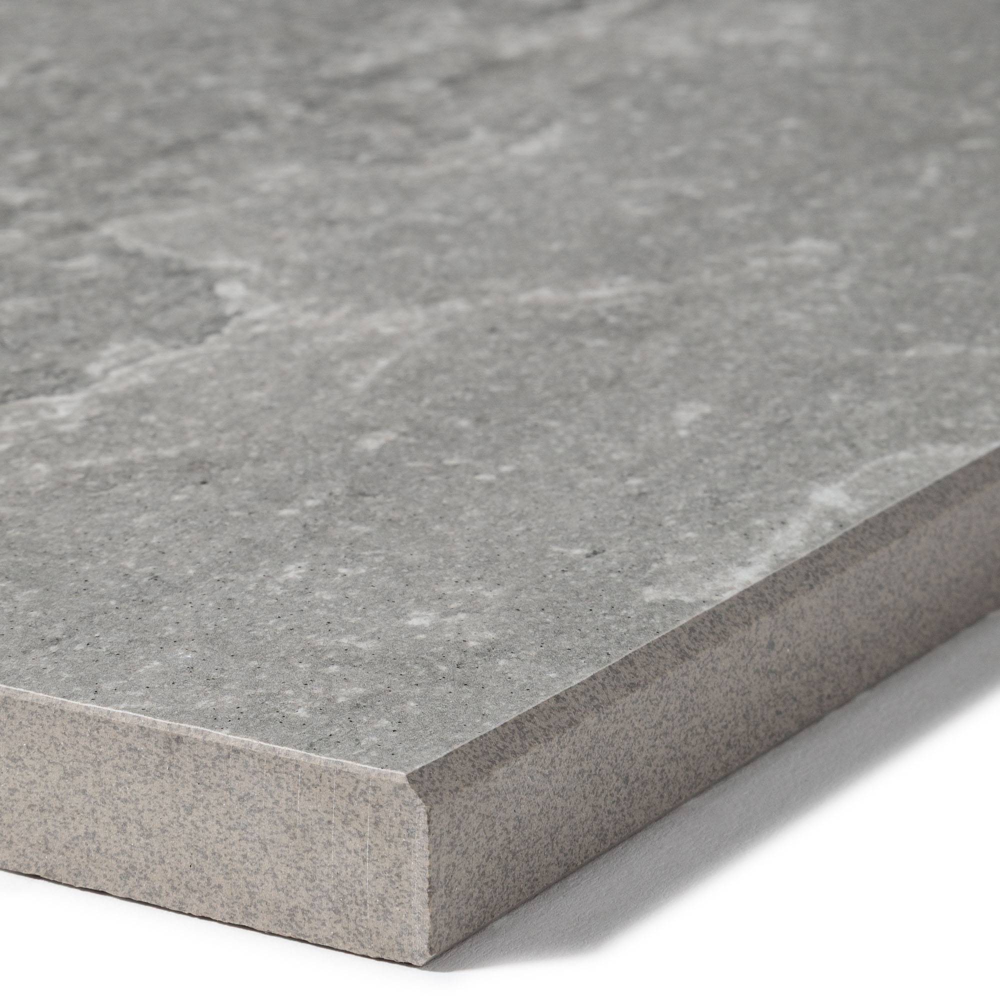 Margelle de piscine effet Pierre Gris Quartz 60x28x2 cm Bord Droit Pietra  - RO'MA CARRELAGE - Image 2