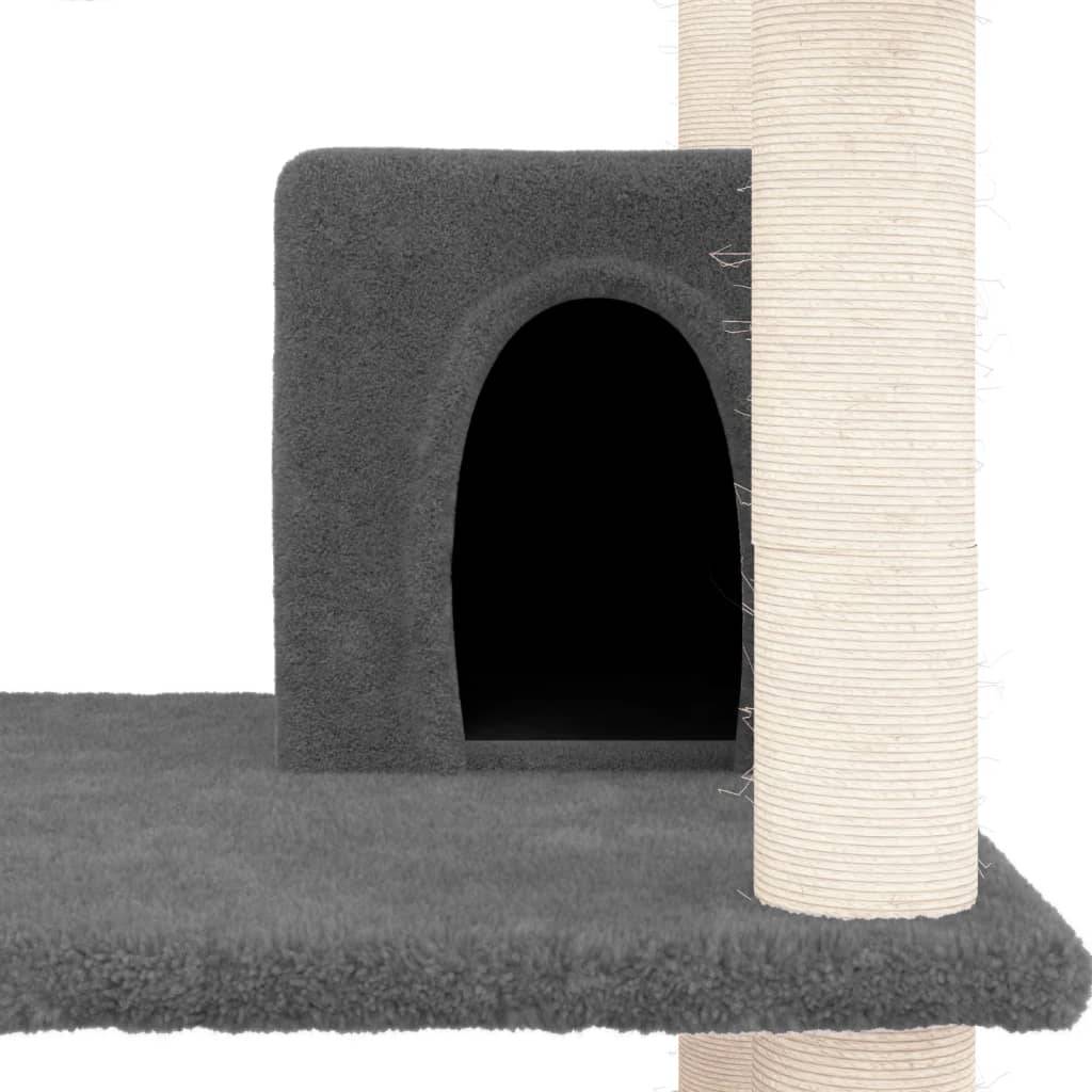 Vidaxl - Arbre à chat avec griffoirs en sisal Gris foncé 162 cm vidaXL 171635 - Image 4