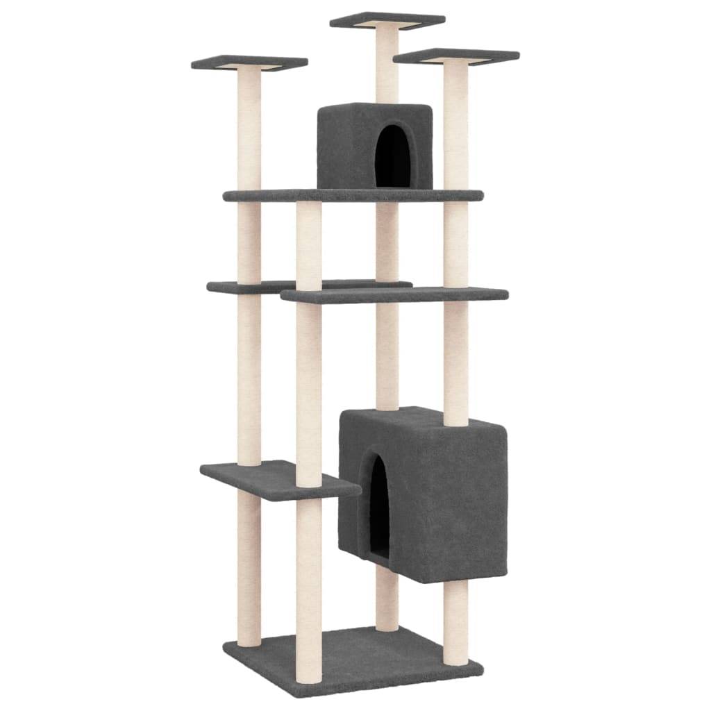 Vidaxl - Arbre à chat avec griffoirs en sisal Gris foncé 162 cm vidaXL 171635 - Image 2