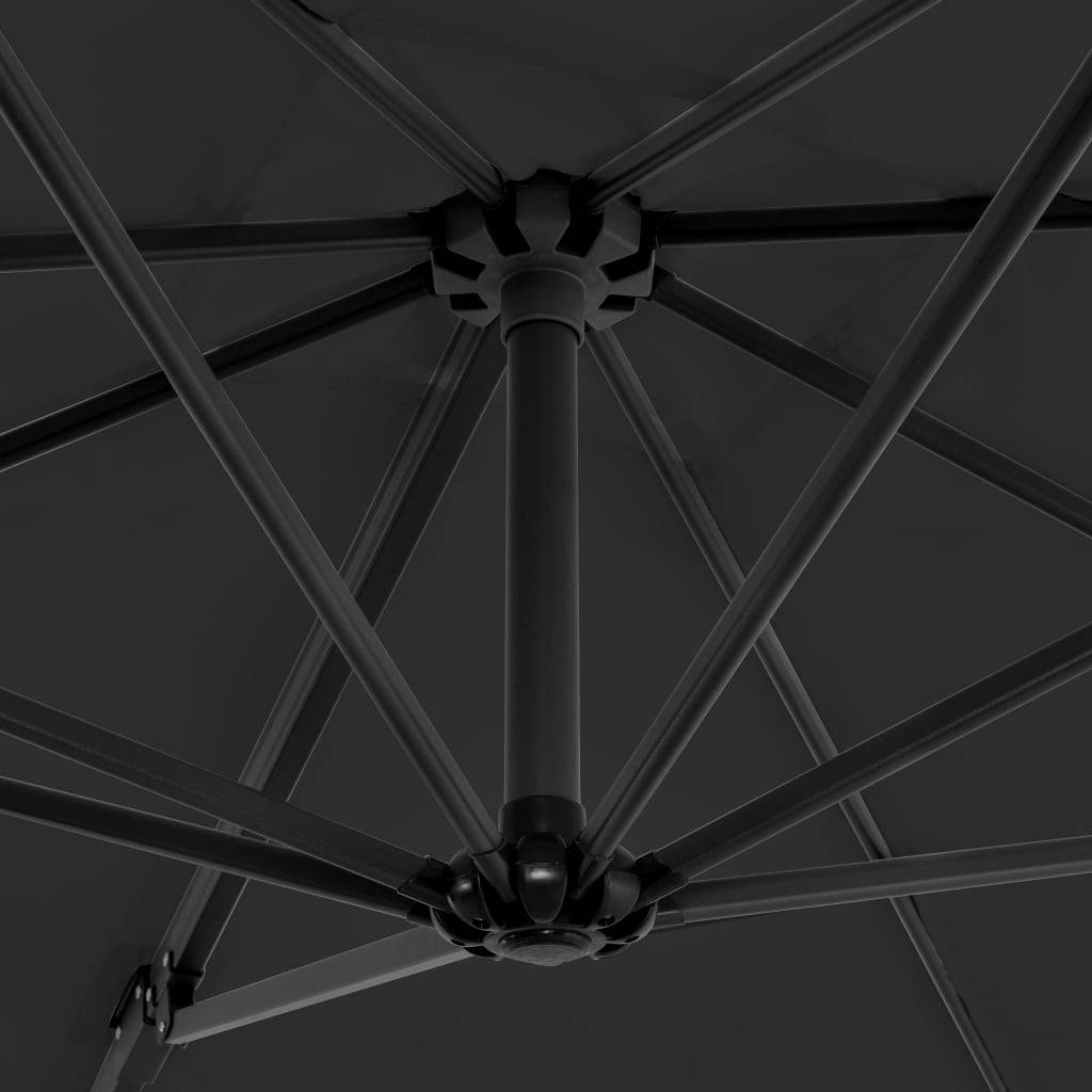 Helloshop26 - Parasol avec base portable 2,5 x 2,5 cm anthracite - Image 5