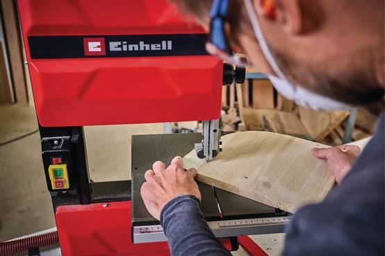 Einhell - Scie à ruban stationnaire – TC-SB 245 L – 400 W – Table inclinable – Hauteur de coupe jusqu’à 101 mm – Éclairage LED – Lame 1712 mm Einhell - Image 2