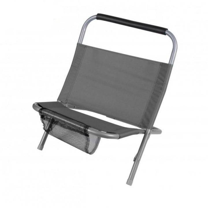 Importdistrib - Fauteuil Cale Dos De Plage Anthracite 48X40XH60CM IMPORTDISTRIB - Image 1